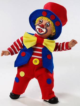 Мягконабивная кукла из серии Arias Elegance – Клоун, 38 см., в пакете 
